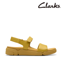 【Clarks】女鞋 Trigenic2 See. 三瓣鞋2.0 全皮面輕量魔鬼氈設計涼鞋(CLF82574S)