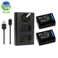 NP-FW50 Battery or LCD USB Dual Charger for SONY ZV-E10L SLT-A55V SLT-A37 SLT-A35 SLT-A33 NEX-6 NEX-5 ILCE-7SM2 a6100 Camera