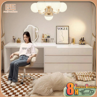 PF1-Vanity Table With Cabinet White 60/80/120CM Bedroom 2 in 1 Vanity Table Drawer Cabinet Furniture