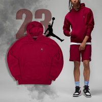Nike 連帽上衣 Jordan Brooklyn Hoodie 男款 深紅色 休閒 喬丹 基本款 帽T DQ7467-687