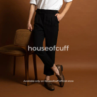 Houseofcuff Celana Panjang High Waist Gurkha Button Pria Side Tab Celana Panjang Formal Gurkha Pants