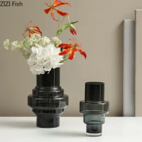 Multi-layer Tower Transparent Glass Vase Desk Decoration Floral Vases Hydroponics Flower Pots Decorative Flower Arrangement