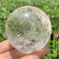 天然白水晶球招財轉運球實物圖56mm