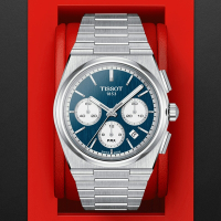 TISSOT天梭 官方授權 PRX系列 熊貓 三眼計時機械腕錶 618 年中慶 禮物 42mm/T1374271104100