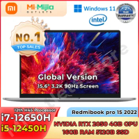 [EU Stock] Xiaomi Redmibook Pro 15 2022 Laptop 12th Intel Core I7-12650H i5-12450H 15.6 Inch Screen Laptop Windows 11