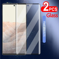 2 PCS Fully Curved Tempered Glass On The For Google Pixel 6 Pro Screen Protector for Pixel6 Pixel 6 Pro 6Pro Protective Glass