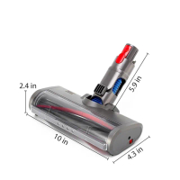 適用Dyson吸塵器電動毛刷地板刷頭 V6 V7 V8 V10 V11 V15 SLIM SV18 V12 地板吸頭/纖維刷毛