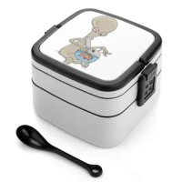Roger Smokin' Up Bento Box Leakproof Food Container For Kids Roger Weed Smoke Roger Roger The Smoking Weed Dank Dank