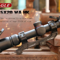 T-EAGLE SR 1.5-5X20 HK Optical Sight Riflescope Compressed Airgun Airsoft Guns For Hunting Shooting Rifle Scope With Mounts