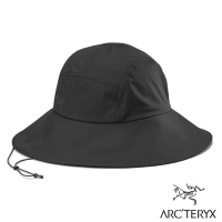 【ARCTERYX 始祖鳥】Aerios Shade Hat 防曬透氣寬邊遮陽帽.可折疊大盤帽.圓盤帽_X000007765 黑