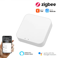 Tuya Smart Home Zigbee WiFi GateWay Hub APP Remote Control For Zigbee Devices Work With Alexa Google Home
