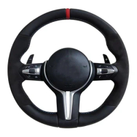 Leather Car Steering Wheel For BMW M M3 M5 M6 F01 F02 F06 F07 F10 F11 F12 F13 F30 F32 F80 F91 E90 E91 E92 Car Accessories