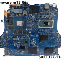 LA-K452P For Dell Alienware G15 5511 Notebook Mainboard 0284MK 0Y6YVC i7-11800H RTX3060 DDR4 Laptop Motherboard