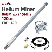 Helium Antenna Fiberglass 868MHz 915MHz LoRaWAN 12 dbi Outdoor Waterproof FRP for HNT Hotspots Miner Bobcat RAK Linxdot Nebra