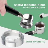 51/53/58 mm Aluminum Dosing Ring for Delonghi With Magnetic Brewing Bowls Coffee Machine Accessories Espresso Barista Tool