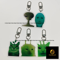 zip zip zap zap zip zip, alien cat meme, Alien keychain, Green Alien Cat Fun Cute Keychain, Backpack