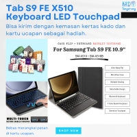 Case for Samsung Tab S9 FE 10.9 inch 2023 5G Keyboard Touchpad LED Backlit Wireless Bluetooth Flip C