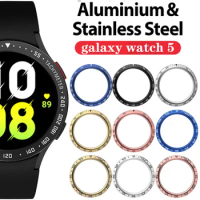 For Samsung Galaxy Watch 5 40mm 44mm Bezel Ring Styling Frame Case Cover Protection watch5 pro 45mm Stainless Steel Bezel