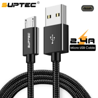 SUPTEC Micro USB Cable, Durable Fast Charging Data Sync Cables for Samsung A5 S7 S6 Huawei Xiaomi Sony Phone Charger Cable 2M/3M