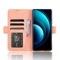 For Vivo X100 Pro 5G Flip Type Phone Case for Vivo X100 Pro X100 5G Leather Multi-Card Slot Mobile phone Wallet case