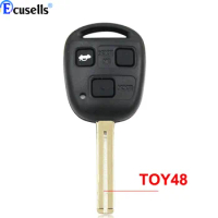 SALE! 3 Buttons Remote Key Shell Car Key Case TOY48 (Short) for Lexus RX350 ES300 ES330 GS400 GS430 GS470 LS400 Rubber Pad