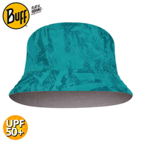 【BUFF 西班牙 可收納雙面漁夫帽《灰綠松石》】125342/遮陽帽/防曬帽/休閒帽