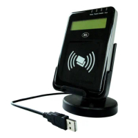 ACR1222L 13.56 MHZ ISO14443 USB NFC Reader with LCD ACR122L desktop NFC smart ID card reader