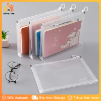Beg Pensil A4 B6 Zip Pouch Clear Document Bag Book File Folder Stationery Storage Cosmetic Solek Bag
