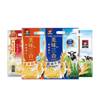 【QUAKER 桂格】美味三合一麥片口味任選90包(嚴選牛乳/黃金穀香減糖/麥香原味/經典可可)