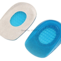 by dhl 500pair Silicone Gel feet Cushion Foot Heel Elastic Care Half Insole Shoe Pad With Cloth Anti-fatigue