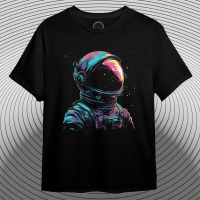 3DimensionWear - Kaos Distro Premium Original 3D Close Up Of An Astronaut - DM0394