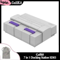 Gulikit 7 in 1 Docking Station SD03,Dock Set Game Accessories for Steam Deck Nintendo Switch,NS OLED,AYANEO,ROG Ally Consoles