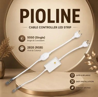Adaptor Flaser Lampu LED Strip Kabel Colokan Socket LED Strip Jarum Tusuk Jepit RGB Pioline 2835 / P