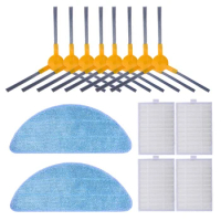Replacement Parts Side Brushes HEPA Filters Mop Pad Compatible For Proscenic 800T 820S Robot Vacuum Cleaner Accessories