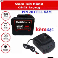 [ LẺ PIN 20 CELL ]￼Pin Makita 20 Cell 21v - 15Ah Dung Lượng Cao Chân Pin Phổ Thông 4cm, Có Đèn Báo P