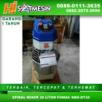 Mesin Pengaduk Adonan Kue Spiral Mixer FOMAC SMX-DT30