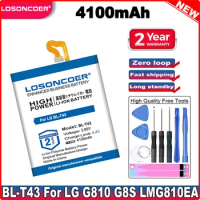 LOSONCOER 4100mAh BL-T43 Battery For LG G810, G8S ThinQ, G8S ThinQ Global, LMG810EA, LMG810EAW, LM-G810EAW LM-G810 Batteries