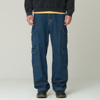 SUPERDRY 韓版 男款 牛仔褲 丹寧長褲 Carpenter Denim Pocket 靛藍