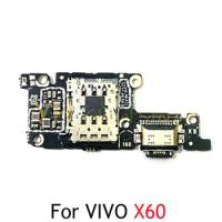 For VIVO X60 / X60 Pro USB Charging Dock Connector Port Board Flex Cable Repair Parts