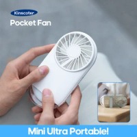 1PC Pocket Portable Fan Rechargeable Mini USB Handheld Fan Personal Ventilator Hand Fan with Night Light Outdoor Travel Office