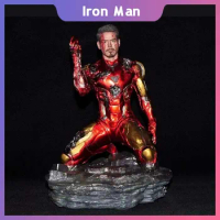 Iron Man Mk85 Anime Figure The Avengers Endgame Snap Your Model Dolls Gk Kneeling Statue Collection Decoration Birthday Toy Gift