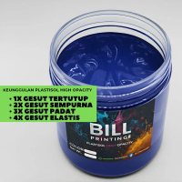 BILL Plastisol High Biru 1kg - Tinta Cat Sablon