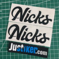 NICKS Sticker Logo, Frame Sticker, Sticker Sepeda Lipat Nicks