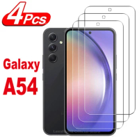 2/4Pcs Tempered Glass For Samsung Galaxy A54 A52S A34 A53 5G S23FE S20FE 5G Screen Protector Glass Film