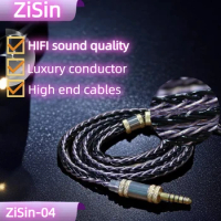 ZiSin 04 8-Core Litz HIFI Focal Utopia Headphone Cable 4.4mm 2.5mm 6.35mm XLR, Suitable for HD800S HD800 HD820 Utopia (large)