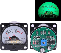 2PCS 35มม. แผง VU Meter 500VU พร้อม Backlight เครื่องวัดความดันเสียง VU ระดับ Audio Meter Driver Boa