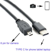 TYPE C OTG CABLE FOR pentax Optio S55 S5i S5z S6 S60 S7 T10 T20 T30 W10 W20 W30 camera to phone edit picture video