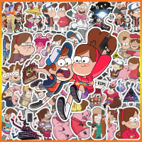 Sticker Gravity Falls chống nước, Hình dán Gravity Falls cute dán vali, điện thoại, mũ bảo hiểm