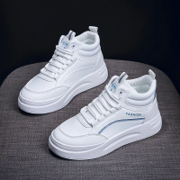 New Fall Ins Korean Style Platform High Top White Sneakers Women Fashion Student Running Casual Skat