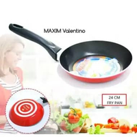 TEFLON MAXIM ANTI LENGKET - FRYPAN VALENTINO MAXIM 12/ 18/ 20/ 22/ 24/ 26 CM - TEPLON TELOR ANTI LEN